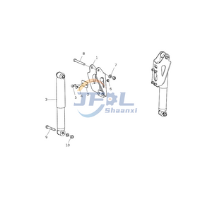 Howo Suspension avant et arri&egrave;re AC97256800401 amortisseur avant