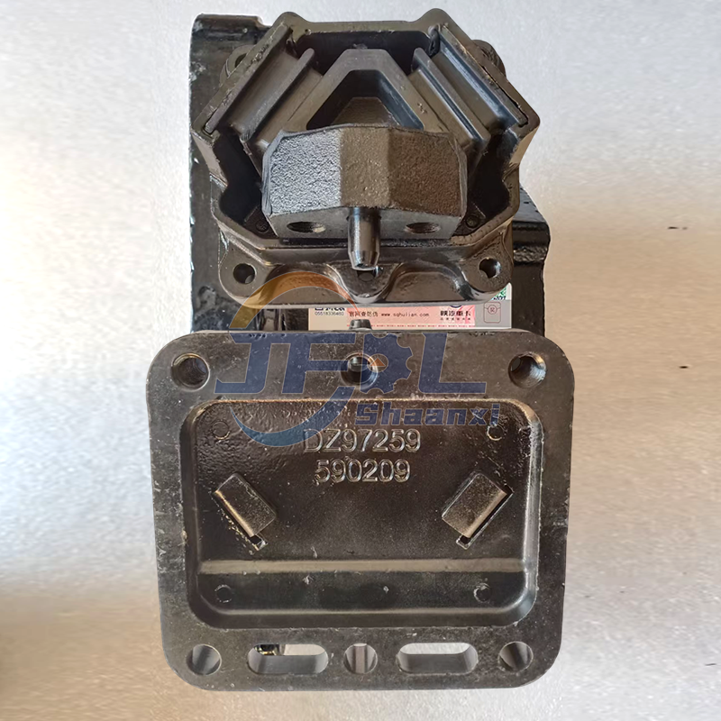 Ensemble de Support arri&egrave;re de moteur de camion robuste, approvisionnement d'usine, support de moteur arri&egrave;re, pieds de moteur arri&egrave;re DZ97259590209 pour Shacman 