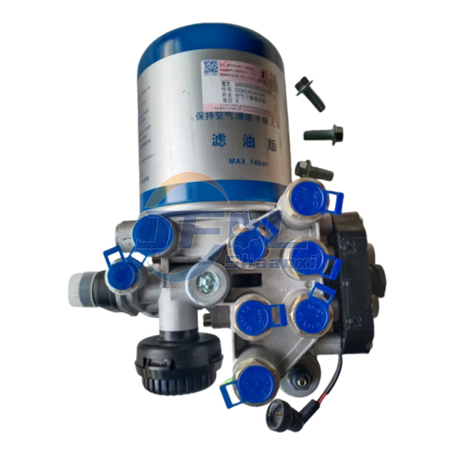 Lắp r&aacute;p m&aacute;y sấy với 6 mạch Bộ lọc kh&ocirc;ng kh&iacute; kh&ocirc; Shacman Wabco shacman Delong X5000 X3000 L5000 F3000 X6000 H6000 M3000 Lắp r&aacute;p m&aacute;y sấy kh&ocirc;ng kh&iacute; DZ96189361087 