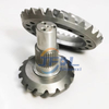 ชิ้นส่วนรถบรรทุกหนักสำหรับ HOWO Precision Spiral Bevel Gear Crown Wheel และ Pinion Crown Wheel Pinion 19901432025 1 28/17
