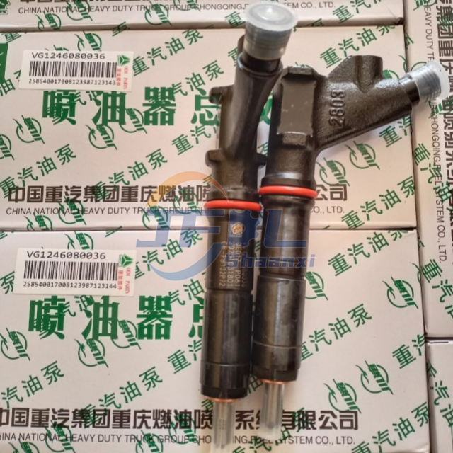 Originale Sinotruk Howo A7 camion resistente D12 motore pezzi di ricambio iniettore VG1246080036 gruppo iniettore di carburante