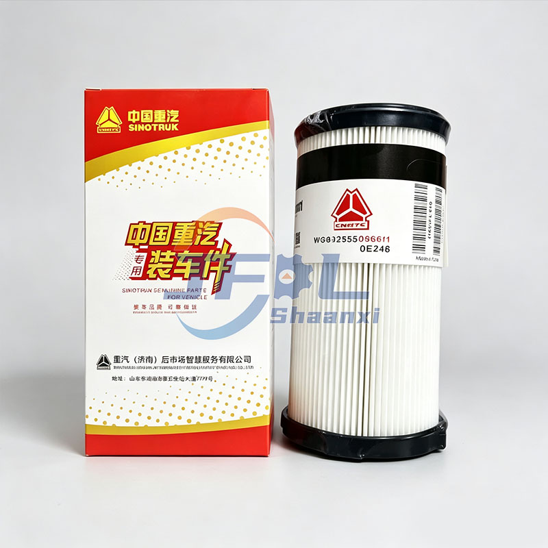  เครื่องแยกน้ำและเชื้อเพลิง Sinotruk WG99255509661 WG9925550966/1 องค์ประกอบตัวกรองเชื้อเพลิงหลัก 